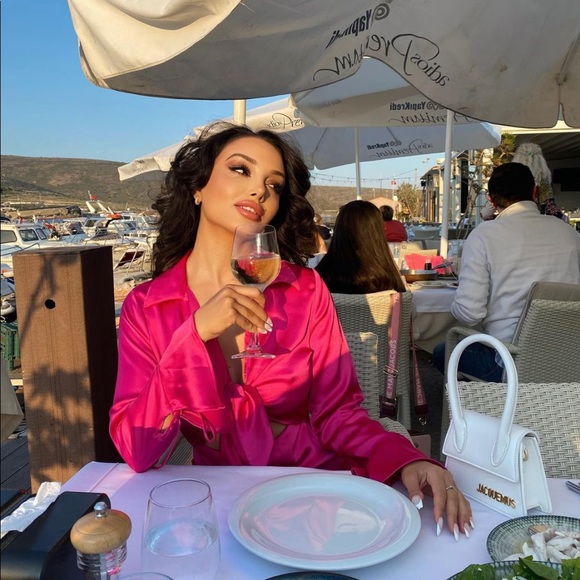 Zara SATIN EFFECT MINI DRESS - Picture 10 of 16